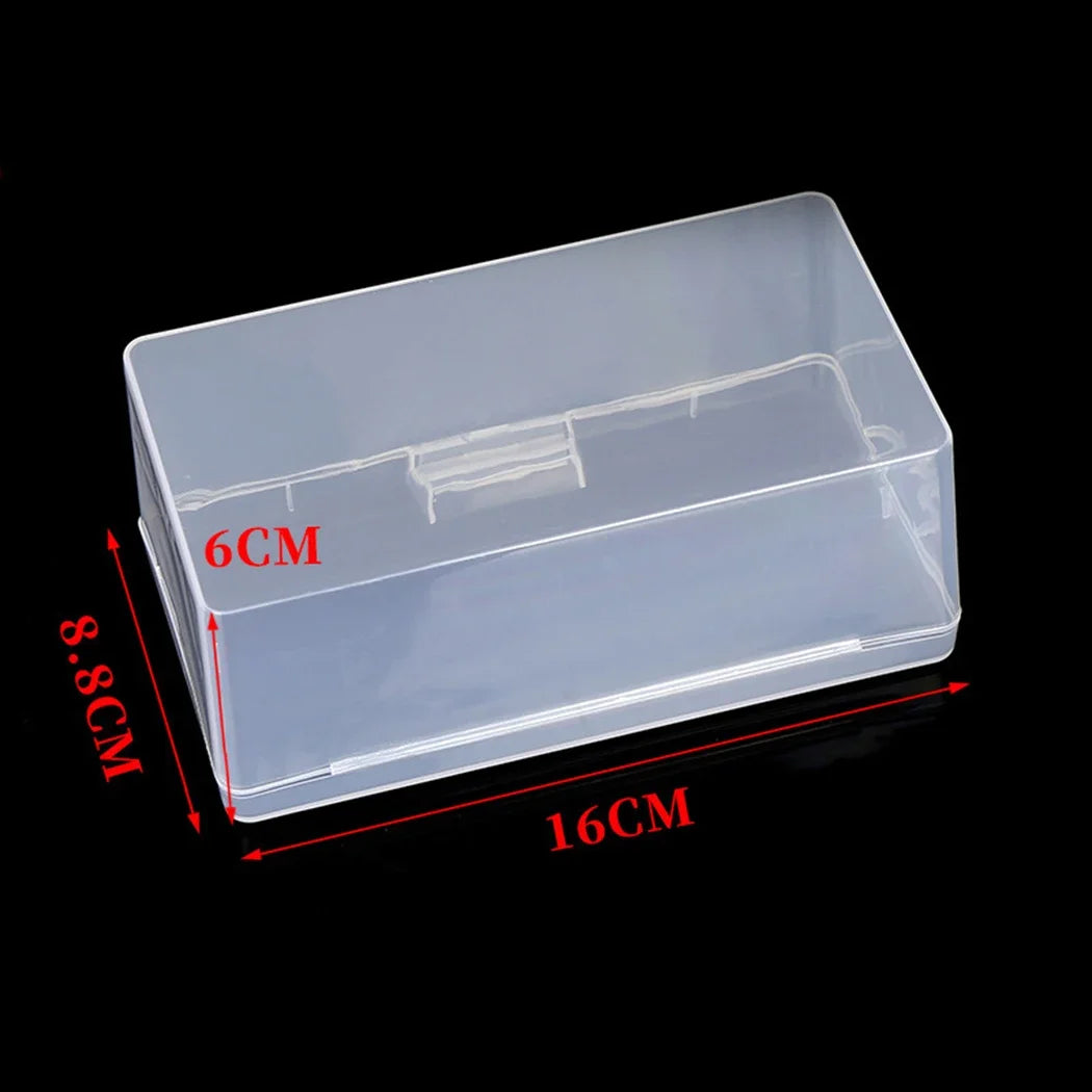 1Pc Transparent Plastic Toys Organizer Jewelry Storage Boxes Rectangle With Cover Multipurpose Storage Box