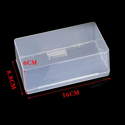 1Pc Transparent Plastic Toys Organizer Jewelry Storage Boxes Rectangle With Cover Multipurpose Storage Box